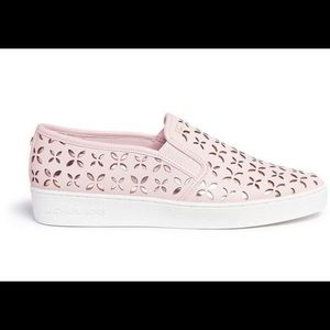 Michael Kors rose gold slip ins